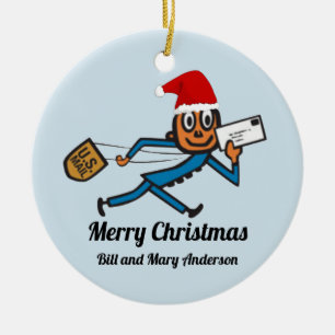 Nostalgische Post addieren Ihren Text Keramik Ornament