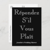 Nostalgische Postkarte "Répondez S’il Vous Plaît" (Vorne/Hinten)