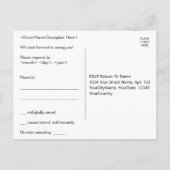 Nostalgische Postkarte "Répondez S’il Vous Plaît" (Rückseite)