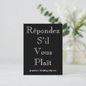 Nostalgische Postkarte "Répondez S’il Vous Plaît" (Stehend Vorderseite)