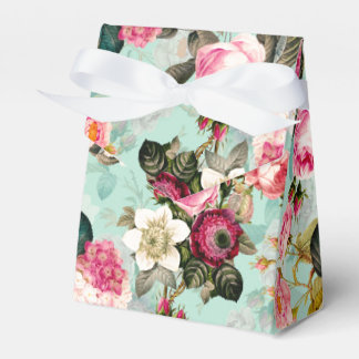 Nostalgische Rose Muster Minze Geschenkschachtel