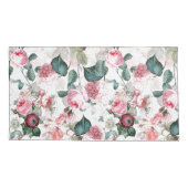 Nostalgische Rose Muster pink Kissenbezug (Rückseite)