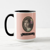 NOSTALGISCHE SCHÖNE MÄDCHEN-TASSE