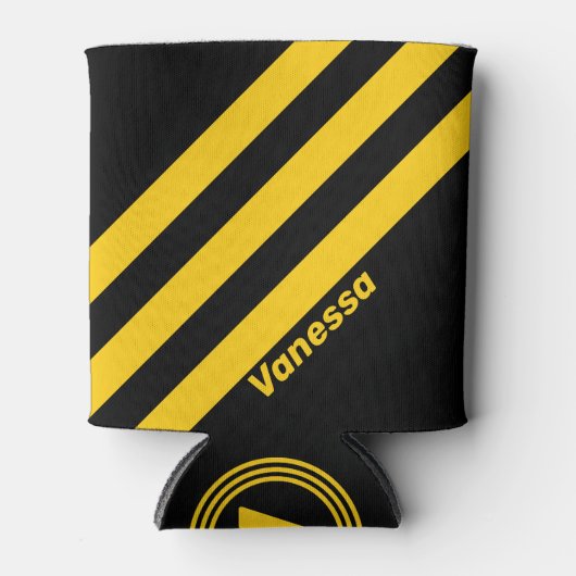 Nostalgische Sicherheitsstreifen mit Namen Dosenkühler (Vorderseite)