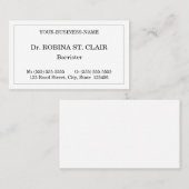 Nostalgische Style Law Beruflich Business Card Visitenkarte (Vorne/Hinten)