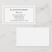 Nostalgische, traditionelle und Vintage Visitenkar Visitenkarte (Vorne/Hinten)