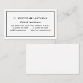 Nostalgische, traditionelle Visitenkarte (Vorne/Hinten)