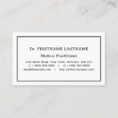 Nostalgische, traditionelle Visitenkarte (Vorderseite)