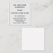 Nostalgische, traditionelle Visitenkarte (Vorne/Hinten)