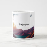 Nostalgische Träume Jumbo-Tasse<br><div class="desc">Die Tasse könnte eine Vintage oder antike Ästhetik haben, mit einer pastellfarbenen Palette und weichen, verblassten Designs. Es könnte Bilder darstellen, die an Träume aus der Kindheit erinnern, wie Heißluftballons, die über einen Sternenhimmel schweben, oder ein Karussell mit fließender Mähne. Das Gesamtdesign sollte ein Gefühl von sentimentaler Sehnsucht und eine...</div>