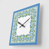 Nostalgische Uhr Blue Morning Gloria (Winkel)