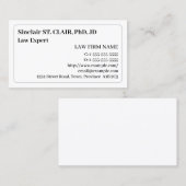 Nostalgische und Vintage Anwaltskarte Visitenkarte (Vorne/Hinten)