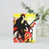 Nostalgische Verführung - juckender Performer Postkarte (Stehend Vorderseite)