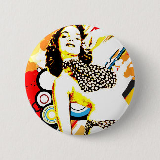 Nostalgische Verführung - Polka Dottie Button
