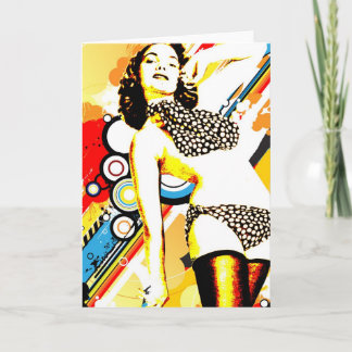 Nostalgische Verführung - Polka Dottie Karte