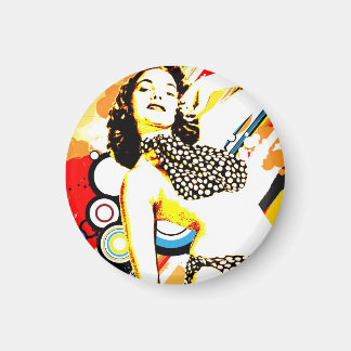 Nostalgische Verführung - Polka Dottie Magnet
