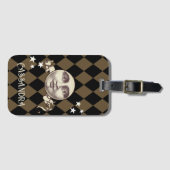 Nostalgische Vintage Steampunk-Fantasie Gepäckanhänger (Vorderseite (Horizontal))