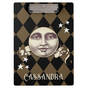 Nostalgische Vintage Steampunk-Fantasie Klemmbrett