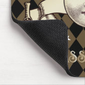 Nostalgische Vintage Steampunk-Fantasie Mousepad (Ecke)