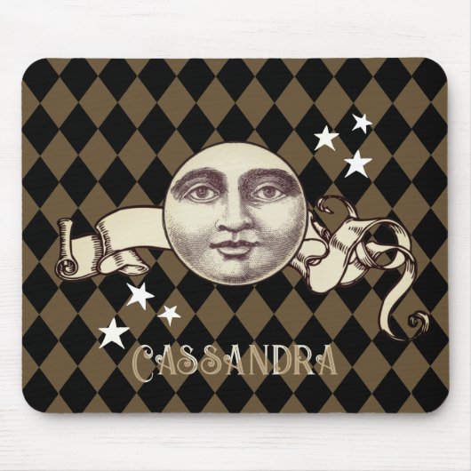 Nostalgische Vintage Steampunk-Fantasie Mousepad (Vorne)