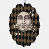 Nostalgische Vintage Steampunk-Fantasie Ornament Karte (Links)