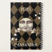 Nostalgische Vintage Steampunk-Fantasie Planer (Rückseite)