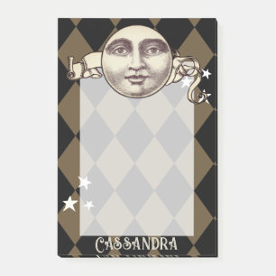 Nostalgische Vintage Steampunk-Fantasie Post-it Klebezettel