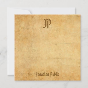 Nostalgische Vintage Vorlage für Monogramm