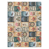 Nostalgische Vintage Weihnachtsgeschenktasche Tischdecke (Vorderseite)