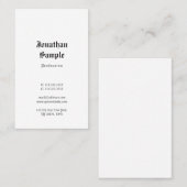 Nostalgische Vorlage für altenglischen Text im kla Visitenkarte (Vorne/Hinten)