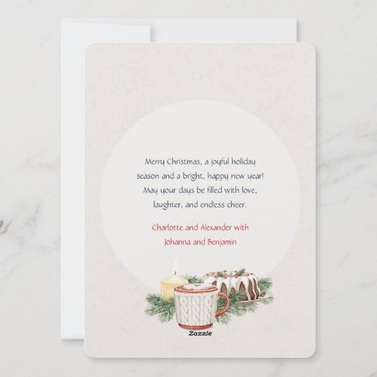 Nostalgische Waldtiere Weihnachten (Rückseite)