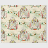 Nostalgische Weihnachten Geschenkpapier (Flach)