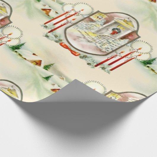 Nostalgische Weihnachten Geschenkpapier (Ecke)