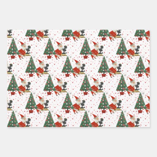 Nostalgische Weihnachten Geschenkpapier Set (Vorderseite 3)