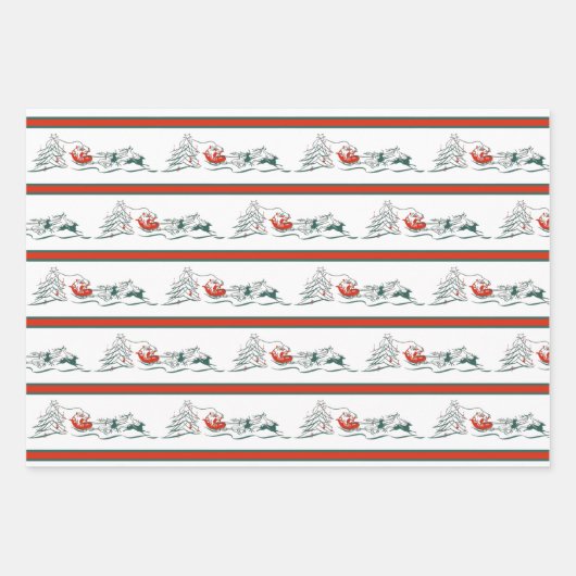 Nostalgische Weihnachten Geschenkpapier Set (Vorderseite 2)