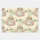 Nostalgische Weihnachten Geschenkpapier Set (Vorderseite)