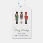 Nostalgische Weihnachts Black Nutcracker Ballet Geschenkanhänger (Vorderseite)