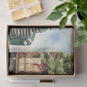 Nostalgische Weihnachtsbaumfarm Delight Seidenpapier (Geschenk)