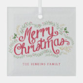 Nostalgische Weihnachtsdekorationen Ornament Aus Glas (Vorderseite)