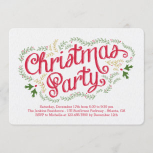 Nostalgische Weihnachtsfeier Party Einladung