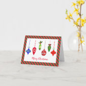 Nostalgische Weihnachtsfeiern Gruß Karte (Gelbe Blume)