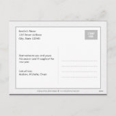 Nostalgische Weihnachtsfotokarte Postkarte (Rückseite)