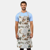 Nostalgische Weihnachtsgeburt und Grüße Schürze (Getragen)