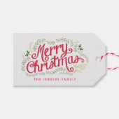 Nostalgische Weihnachtsgeschenke Tags Geschenkanhänger (Vorderseite (Horizontal))