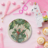 Nostalgische Weihnachtsglocken und Holly Pappteller (Party)