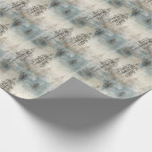 Nostalgische Winter-Erinnerungen: Verzauberter Fro Geschenkpapier (Ecke)