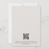 Nostalgische Zeitung Hochzeit retten das Datum Einladung (Rückseite)