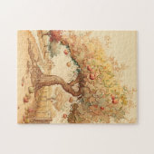 Nostalgischer Apfelbaum im Herbst Puzzle (Horizontal)