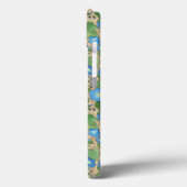 Nostalgischer Blue Morning Glory Case-Mate iPad Fa iPhone Hülle (Rückseite / Links)