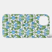 Nostalgischer Blue Morning Glory Case-Mate iPad Fa iPhone Hülle (Rückseite (Horizontal))